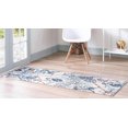 thumbnail image 2 of Unique Loom 3148503 2 Pi 2 Po x 6 Pi Rif Morocco Runner Tapis & 44; Bleu Clair, 2 of 2