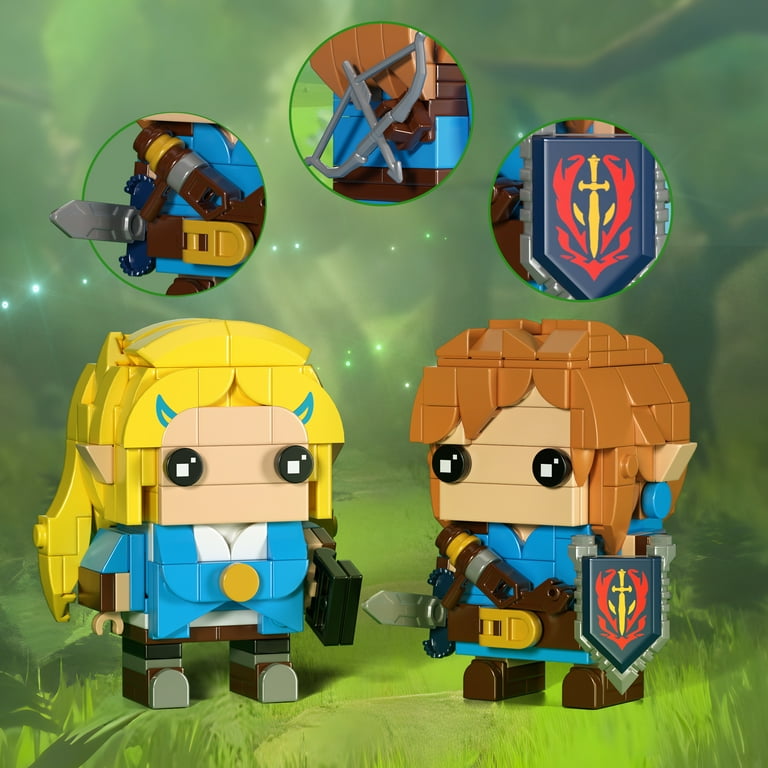 BOTW Link Figures Building Toy Kit Birthday Party Decorations Supplies Gifts for Kids Adults Compatible for Lego 307 Pcs