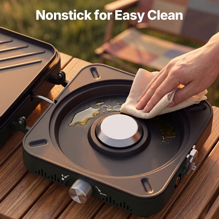 Big Horn Outdoors Portable 2 Burner Propane Camping Stove