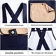 thumbnail image 5 of Bearachild Delantal cruzado inteligente 2 en 1, impermeable, lavable, resistente al aceite, apto para exteriores, impermeable y ligero. Cocina y Comedor Azul marino, 5 of 6