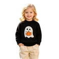 thumbnail image 2 of Kids Halloween Sweater Boys Girls Toddler Long Sleeve Cute Ghost Pattern Crewneck Pullover Sweaters 1-4 Years, 2 of 9