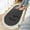 Black, variant on Soft Plush Bathroom Rug Non Slip Washable Oval Shaggy Carpet for Bedroom Living Room Floor Mat