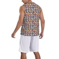 thumbnail image 2 of Sikiie Skull sunflower daisy Basketball Jersey Reversible Men's Mesh Athletic Sports Shirts Training Practice S-4XL4X-Large, 2 of 6