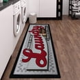 thumbnail image 5 of Findosom 20"x60" Farmhouse Laundry Room Rug Non Slip Rubber Laundry Runner Rug Waterproof Washable Indoor Laundry Rugs and Mats for Kitchen Floor Laundry Room Bathroom Hallway Entryway Decor Red, 5 of 8