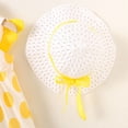 thumbnail image 6 of lcziwo Baby Girls Clothes Newborn Infant Dress 2 Piece Set Polka Dot Sundress with Sunhat Yellow 2 Years, 6 of 8