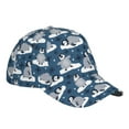 thumbnail image 3 of Kdxio Unisex Snow Penguin Pattern Baseball Cap Unisex Washed Classic Adjustable Hat, 3 of 8