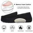 thumbnail image 5 of DSOLE Men's Moccasin Slippers Mens Memory Foam Slippers Slip On House Shoes Indoor Outdoor Anti-slip Sole Male Black 09, 5 of 6