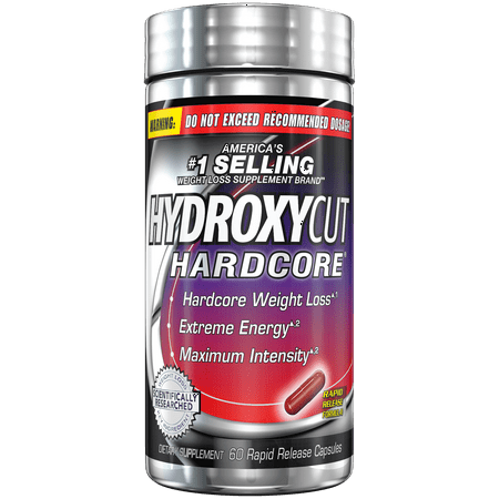 Hardcore Weight Loss and Energy Supplement, Delivers Extreme Energy & Maximum Intensity, 60 Count