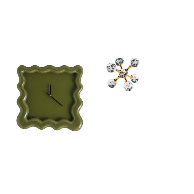 Reloj de pared,Reloj de pared decorativo para baño y dormitorio.,Reloj de pared cuadrado silencioso y sin tictac,regalo,Figura de escritorio,Figura esférica para