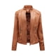 thumbnail image 2 of Pntutb - Chaqueta cálida de manga larga para mujer, parkas de invierno delgadas, abrigos sin capucha de piel sintética Pntutb Pntutb-2821, 2 of 5