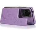 thumbnail image 6 of Phone Case for Samsung Galaxy S20 Plus Glaxay S20+ 5G with Tempered Glass Screen Protector and Card Holder Wallet Cover Flip Leather Cell Gaxaly S20+5G S20plus 20S + S 20 20+ G5Cases Women Men Purple, 6 of 13
