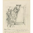 thumbnail image 2 of John Leech 20x23 Black Ornate Framed Double Matted Museum Art Print Titled: “Mrs. Pottles Can't Abide a Crowd”, 2 of 5