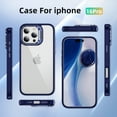 thumbnail image 7 of Xhy iPhone 16 Pro Case with Screen and Lens Protector Heavy Duty Protection Clear Case for lPhone 16 Pro 6.3 inch 2024 Phone - Blue, 7 of 7