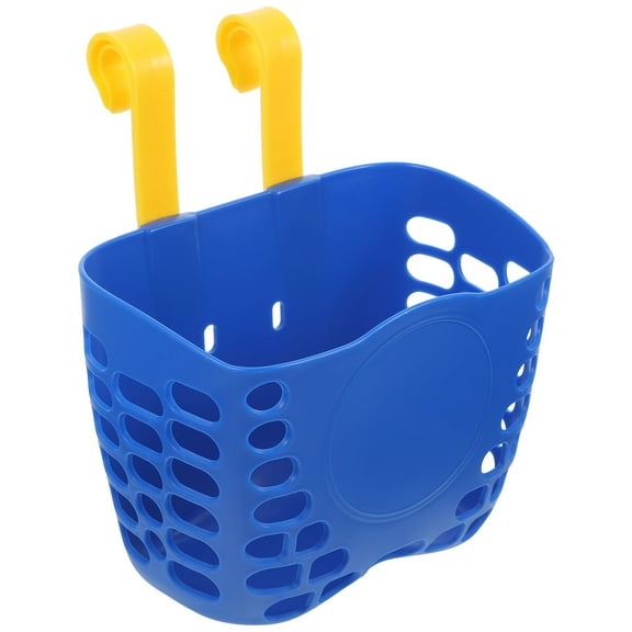 BESTOYARD Tricycle Baskets for Toddlers PP Plastic Dark Blue 1Pack for Children Leisurely Bike Ride 19X23.5CM