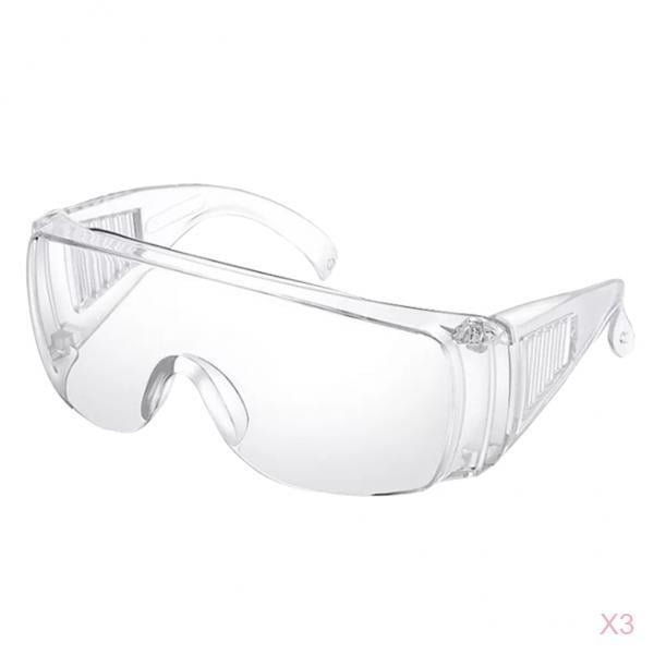 Gafas De Seguridad De 3 Piezas Gafas De Laboratorio Protección Para Los Ojos Gafas Transparentes Sunnimix Clear Safety Goggles Eyes
