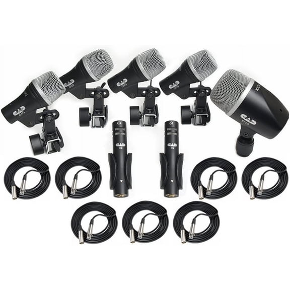 CAD Audio Stage7 Drum Mics with 7 20' XLR Cables