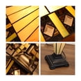 thumbnail image 4 of CHLOE Lighting GILES Tiffany-Style 3-Light Mission Double Lit Table Lamp 16" Shade, 4 of 7