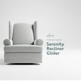 thumbnail image 4 of Storkcraft Serenity Wingback Infant Upholstered Recline Glider with USB, Salt & Pepper Boucle, 4 of 11