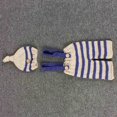 thumbnail image 3 of Newborn Baby Photography Props Clothes Set for Newborns with Blue Stripe Design, 3 of 7