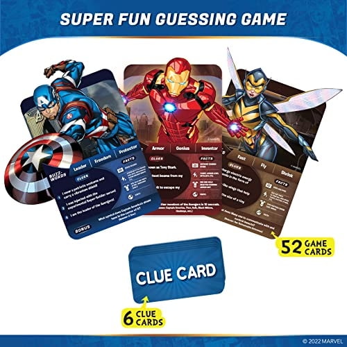 Juego de cartas Skillmatics Marvel Guess in 10 Regalos para niños de 8 años en adelante