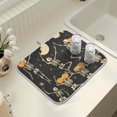 thumbnail image 4 of Yayeee Dish Drying Mat for Kitchen Counter 18" x 24" Microfiber Super Absorbent Coffee Decorative Pad, Halloween Dancing, 4 of 9