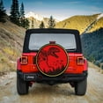 thumbnail image 7 of Dinosaur T-Rex Park Spare Tire Covers Universal Polyester Wheel Cover with Elastic Band Universal Fit for Jeep Trailer Truck Camper Vehicles (15 Fit 27-29 Inch Tire Diameter), 7 of 7