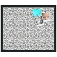 thumbnail image 2 of PinPix 24x20 Custom Cork Bulletin Board Floral Black Roses Poster Board Has a Fabric Style Canvas Finish, Framed in Floral Black Roses, by ArtToFrames (PinPix-165), 2 of 6