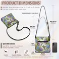 thumbnail image 7 of Kuiaobaty Hummingbird Hydrangea Print Women's Crossbody Bag, Casual Vegan Leather Shoulder Handbag with Adjustable Strap, Roomy Multi Pockets Sling Purse Crossbody for Travel, 7 of 7