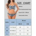 thumbnail image 5 of Ausing Womens Bikini Denim Lingerie Set Strappy Bra and Hot Shorts Adjustable Halter Neck Pool Party Nightclub Blue S, 5 of 5