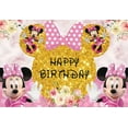 thumbnail image 3 of Cartoon Minnie Birthday Party Supplies, Cartoon Minnie Party Decoration Set - Cartoon Minnie Birthday Decoration Banner Background and Tablecloth Balloon Cake Decoration and Other Party Supplies, 3 of 4