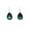 Green, variant on Gorgeous Green Teardrop Rhinestone Crystal Dangling Hoop Earrings