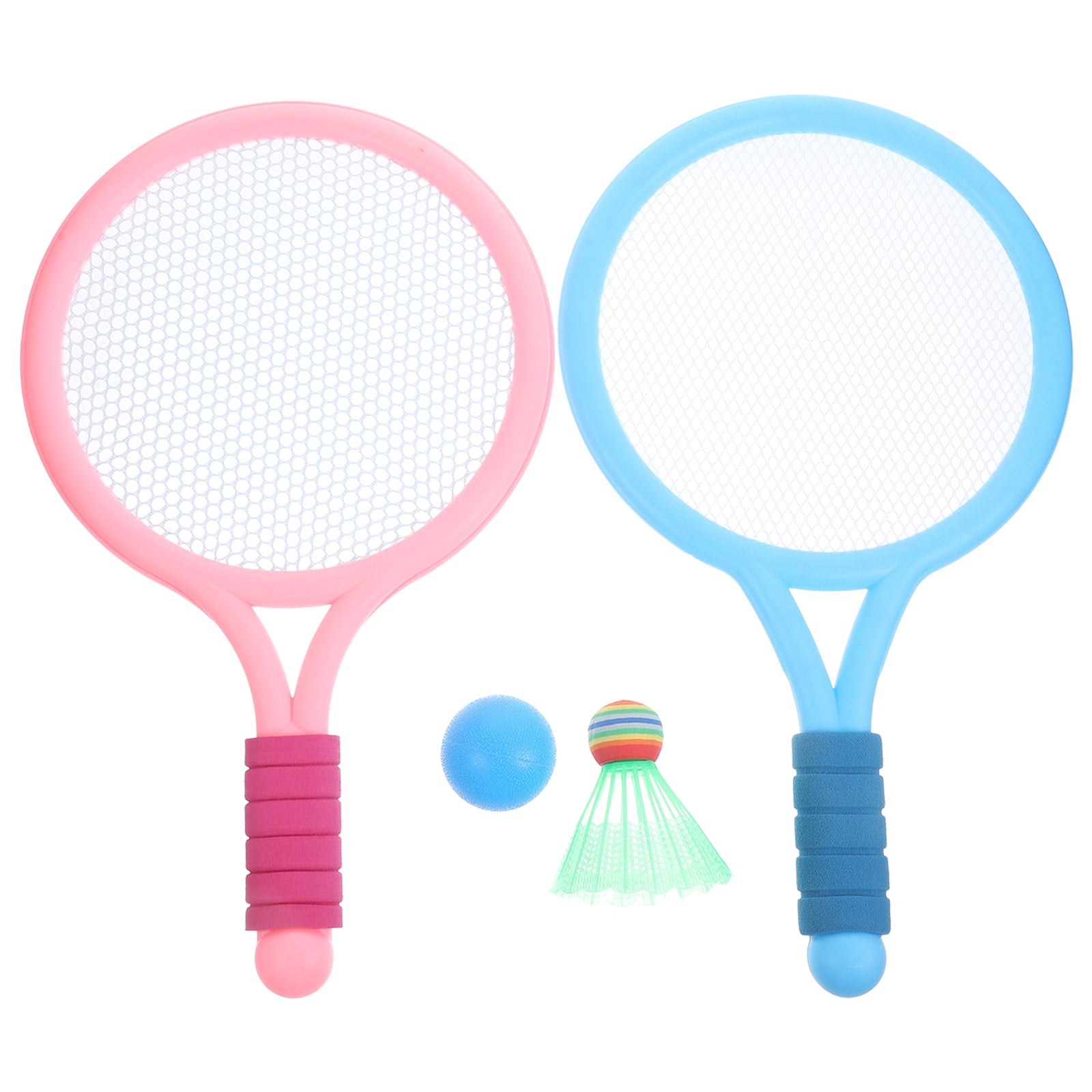 WORGEOUS 4 Sets  of Sports Rackets Kids Sports Toy Badminton Racket Tennis Training Toys Sports Game