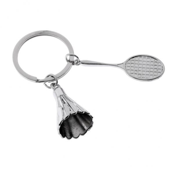 Badminton racket keychain shop