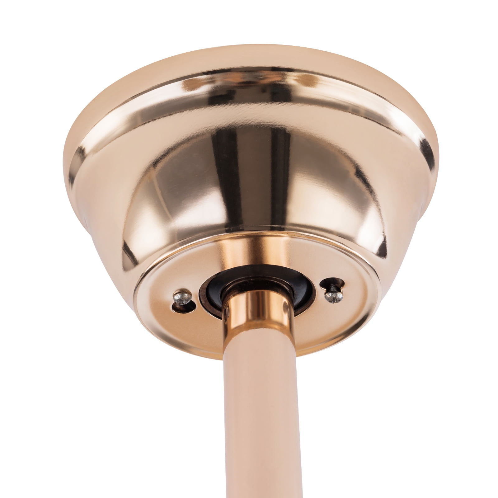 Wildnix Ceiling Fan Light with Remote Control, Modern S-Shape Design, 40W LED, Adjustable Light Colors and Fan Speeds, Energy-Saving, Silent Operation, Copper and Acrylic Finish