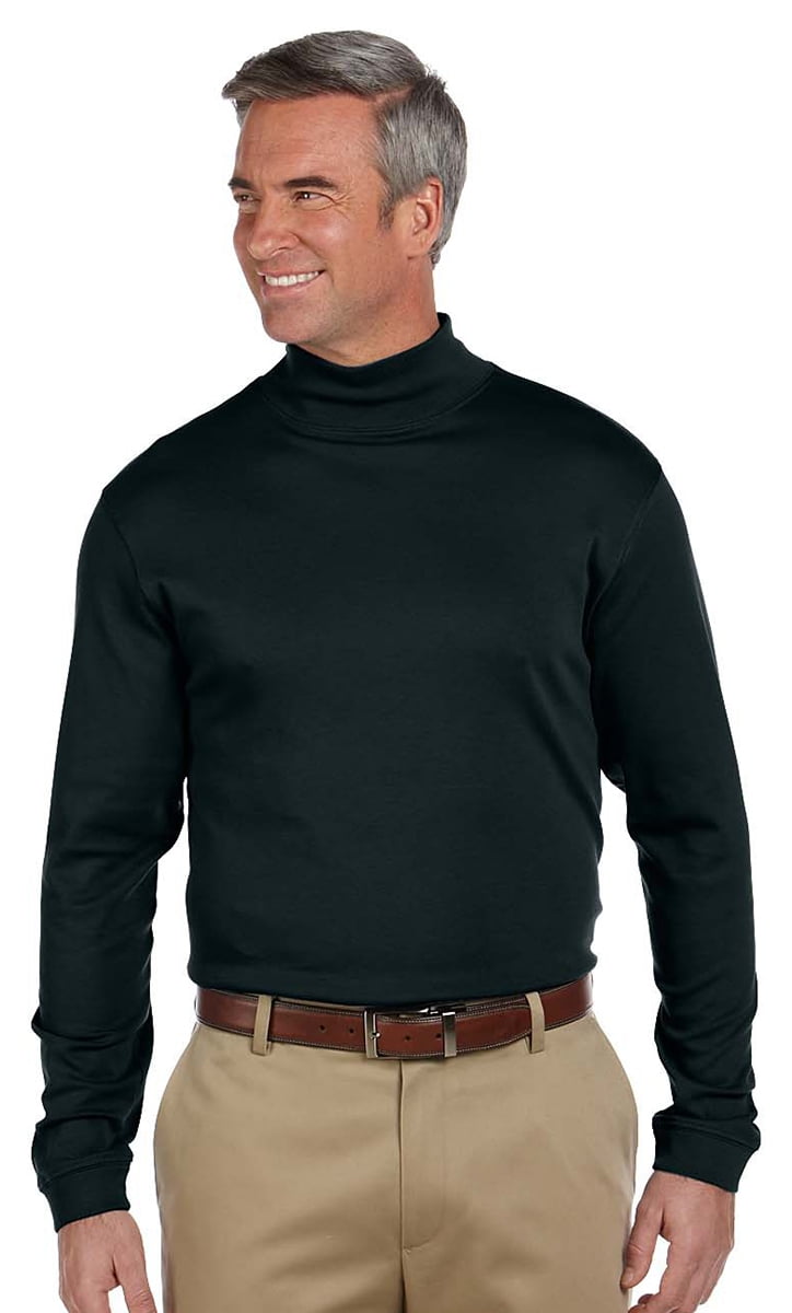 Chestnut Hill Men's Pima Mock Turtleneck - Walmart.com