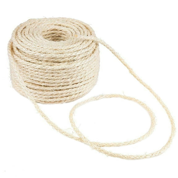 Dytern DIY 1Pc 50M Decorative DIY Retro Hemp Rope Ornament Cat Scratching Sisal Hemp Rope Random Color