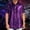 M10-Purple, variant on Ulitacool Mens Clothes Sequin Short Sleeved Tee Slim Short Sleeved T Shirt Bright Shirt M Silver