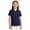 #01-Dark Blue, variant on Girls Polo Shirts Golf Tennis School Uniform Short Sleeve T Shirts V-Neck Collared Quick Dry Tops