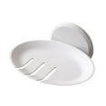 thumbnail image 1 of Jabonera autodrenante desmontable, caja para jabón, soporte con ventosa, jabonera Blanco, 1 of 9