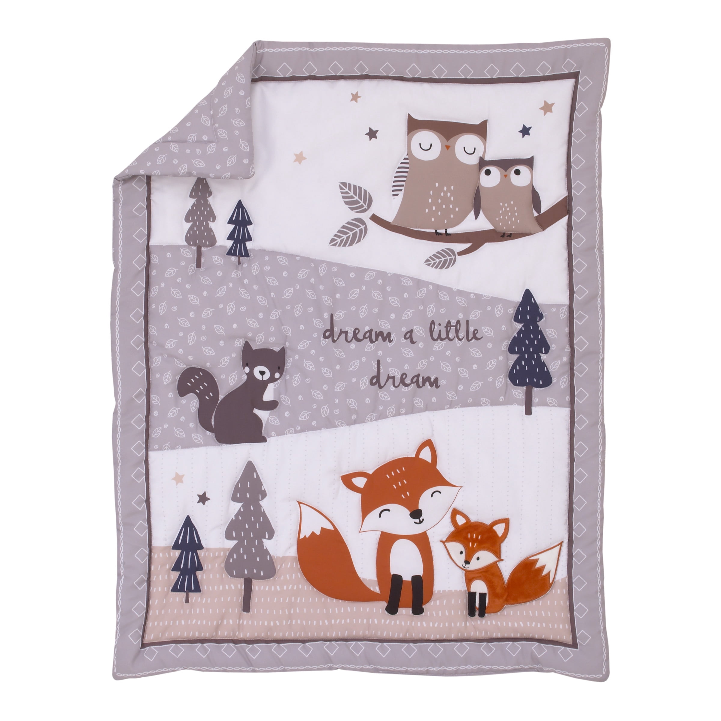 Parent's Choice Fox Woodland 3pc Crib Bedding Set