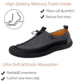 thumbnail image 3 of Mens Casual Loafers Non-slip Outdoor Lightweight Retro Walking Shoes Minimalist Business Office Moccasins Gray 10 US, 3 of 7