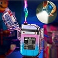 thumbnail image 4 of Waterproof Windproof Double Arc Lighter, USB Rechargeable Electric Lighter For Men And Women, USB Cable (NO Charger INCLUDED), 4 of 5