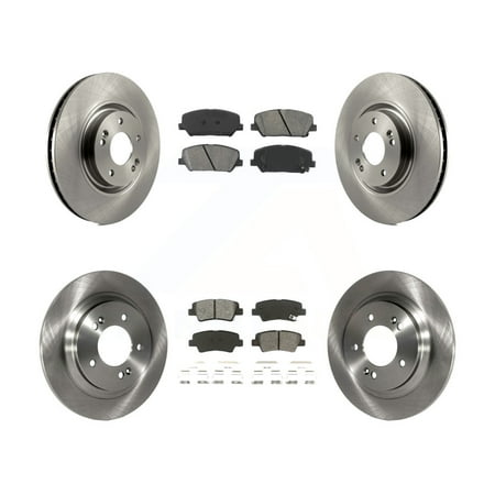 Transit Auto - Front Rear Disc Brake Rotors And Semi-Metallic Pads Kit ...