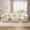 Beige Coffee, variant on Oversized Modular Sectional Corner Couches with Tassel, 7 Seater Sofa Big Comfy Leopard Chenille U Shaped Couches with 2 Throw Pillows and 6 Lumbar Pillows, Movable Ottoman,Brown black