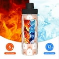 thumbnail image 5 of Fotbe love plaid fox Pattern 18 Oz Sports Insulated Kettle Vacuum Cup Stainless Steel Travel Mug Cup Thermal Flask,Insulated Kettle for Cycling Gym Basketball Outdoor, 5 of 7