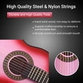 thumbnail image 5 of ADM Guitarra clásica acústica para principiantes, cuerdas de nailon de 30 pulgadas, kit de guitarra de madera para niños, niñas, estudiantes, jóvenes, lecciones en línea con bolsa, correa, afinador, c, 5 of 5
