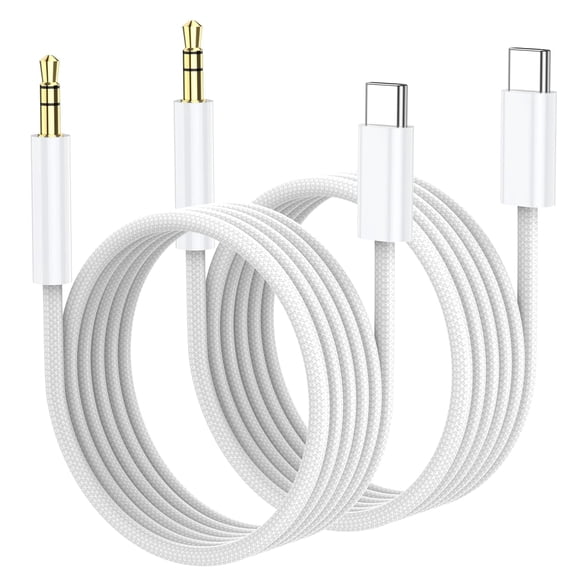 Aux to USB C, Aux Cord to USB C to 3.5mm Audio Headphone Jack Adapter, Hi-Fi DAC Dongle Aux Cord Compatible with iPhone 17/16/15 Pro Max,Samsung S25/S24/S23,iPad Pro, Pixel, Car Stereo