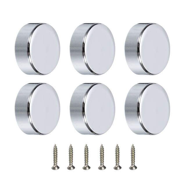 6Pcs 14mm Tornillos de Espejo Cubierta Decorativa de Aleación de Zinc