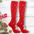 thumbnail image 2 of EnJoCho Clearance Womens Red Christmas Knee High Socks Women's Performance Cotton Pad Sports Leisure Socks Christmas Pattern Socks for Women Adult Xmas Winter Themed Charming Socks Bulk Cute&Fun, 2 of 4