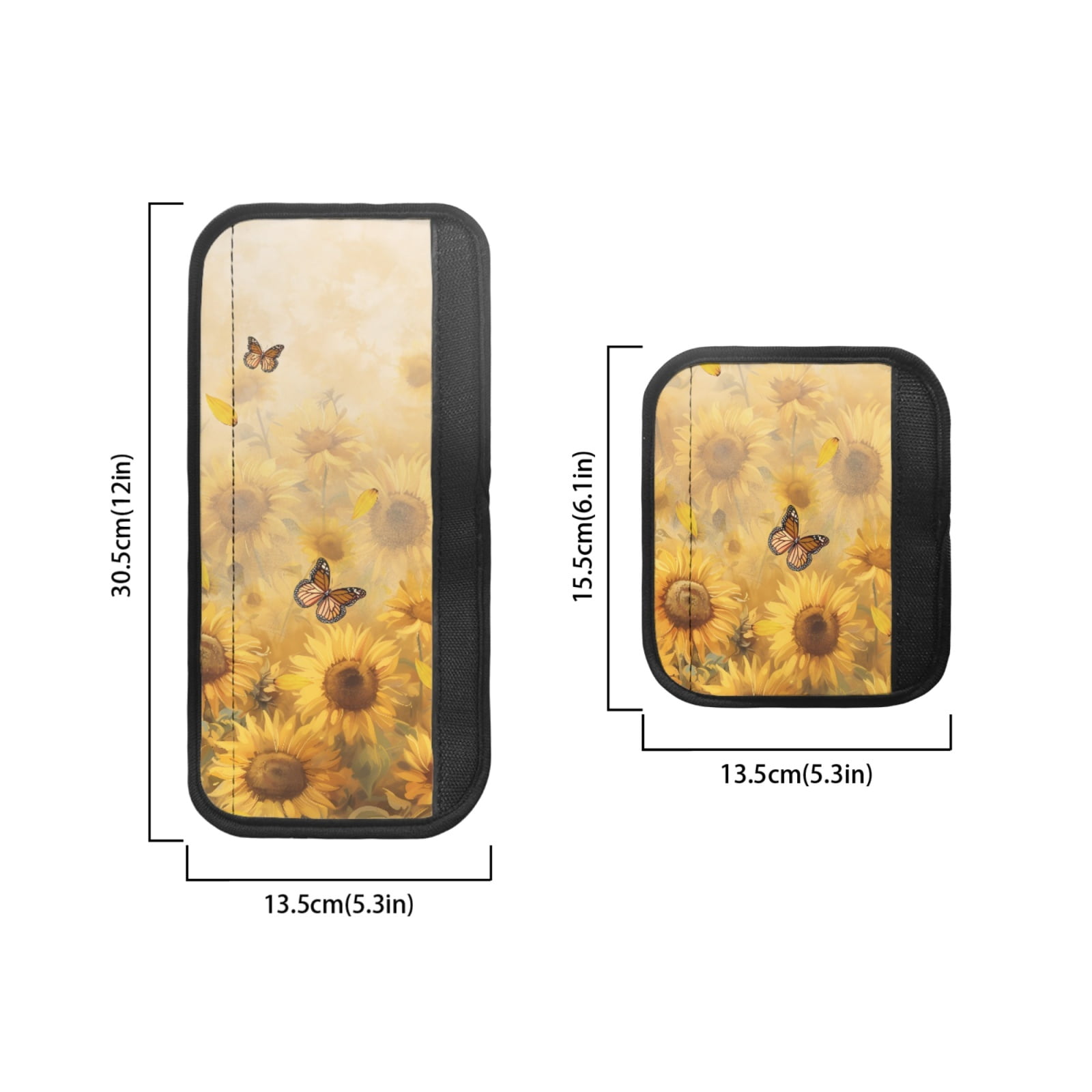 Xoenoiee Refrigerator Door Handle Covers Set of 6 Anti-static Neoprene Kitchen Home Appliance Decor Protective Handles Gloves Fridge Dishwasher Oven Handle Sleeve, Butterfly Sunflower